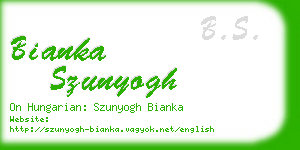 bianka szunyogh business card